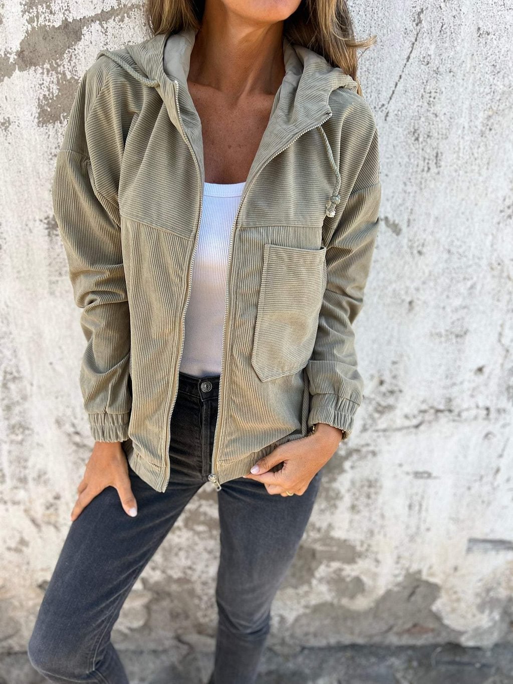 Dalina | Hooded Zip-Up Jacket