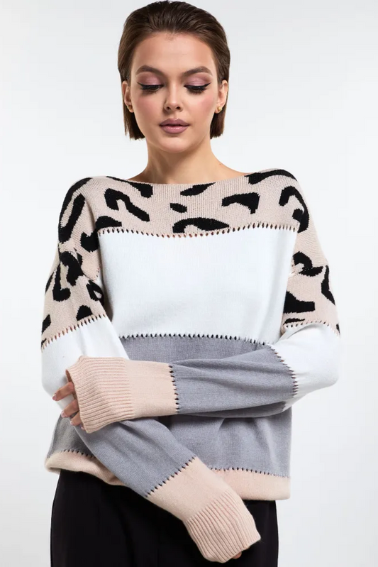 Chic Leopard | Fleece Sweater