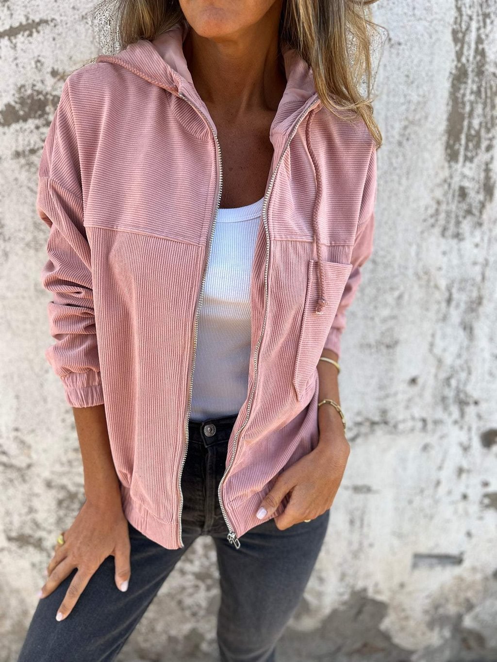 Dalina | Hooded Zip-Up Jacket