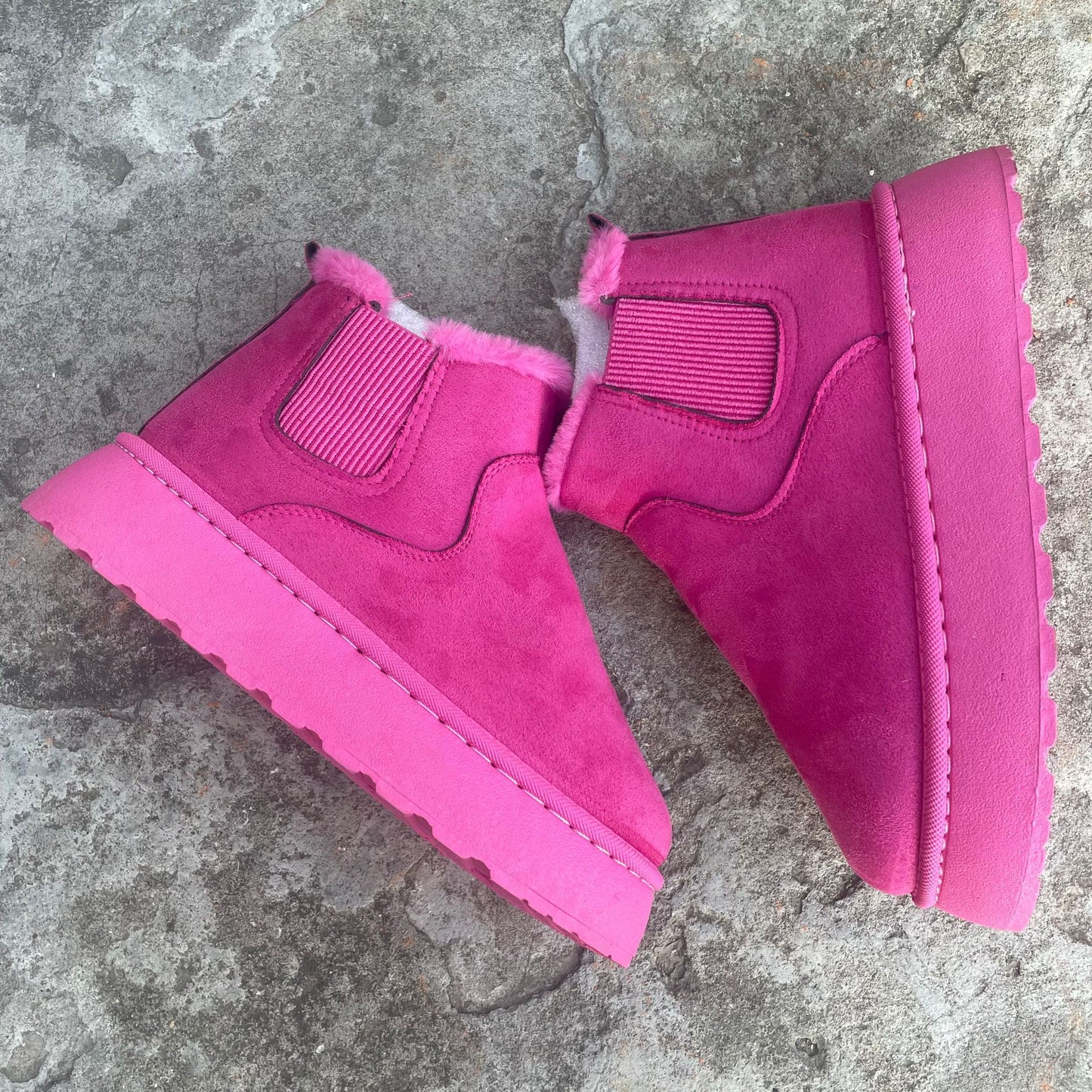 Warm Winter Boots with Thick Soles